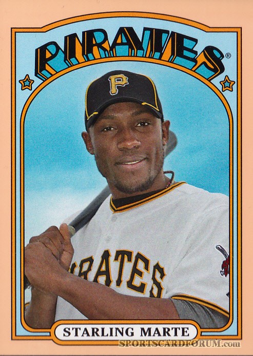 2013 Topps Archives Day Glow #43 Starling Marte