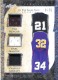 2022-23 In The Game Used Triple Memorabilia Pattern Silver #GUTM06 Tim Duncan / Karl Malone / Charles Barkley