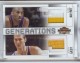2009-10 Threads Generations Materials Prime #1 Jerry West/Kobe Bryant