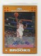 2007-08 Topps Chrome Rookie Autographs Refractors Orange #157 Aaron Brooks