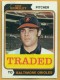 1974 Topps Traded #59T Ross Grimsley - Quantity: 1 - BV: $0.44 - Owned by: Algae 