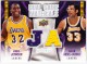 2009-10 Upper Deck Game Materials Dual #DGMK Kareem Abdul-Jabbar/ Magic Johnson