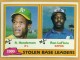 1981 Topps #4 Rickey Henderson/ Ron LeFlore