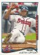 2014 Topps #229(c) Justin Upton SP / Sparkle On Wrist