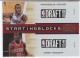2010-11 Playoff Contenders Patches Starting Blocks #17 Jrue Holiday / Thaddeus Young