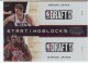 2010-11 Playoff Contenders Patches Starting Blocks #14 Brook Lopez / Damion James