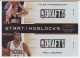 2010-11 Playoff Contenders Patches Starting Blocks #19 Tyler Hansbrough / Paul George