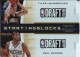 2010-11 Playoff Contenders Patches Starting Blocks Silver Die-Cut #19 Paul George / Tyler Hansbrough - Quantity: 1 - Owned by: Sharpyssports 