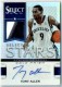 2012-13 Select Stars Prime Jersey Prizms Gold Autographs #24 Tony Allen - Quantity: 1 - Owned by: okstate 