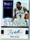 2012-13 Select Stars Prime Jersey Prizms Autographs #24 Tony Allen - Quantity: 1 - Owned by: okstate 