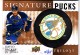 2014-15 Trilogy Signature Pucks Retro Logo #SPBA David Backes