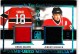 2016 In The Game Used Dual Game Used Jersey Blue Spectrum #GU15 Denis Savard / Jeremy Roenick