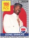 1990-91 Hoops #396 Lionel Simmons LS