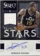 2012-13 Select Stars Jersey Autographs #13 Derrick Favors