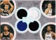 2005-06 Topps Luxury Box Box Out Quad Relics #24 Tony Parker/Manu Ginobili/Tim Duncan/Robert Horry - Quantity: 1 - Owned by: pwaldo 