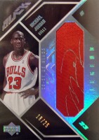 2006-07 UD Black Legends Materials Autographs #MJ Michael Jordan