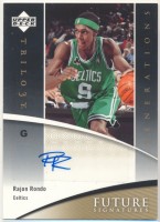 2006-07 Upper Deck Trilogy Generations Future Signatures #FSRR Rajon Rondo