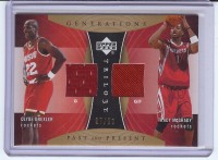 2006-07 Upper Deck Trilogy Generations Past And Present Memorabilia #PPMDM Clyde Drexler/ Tracy McGrady