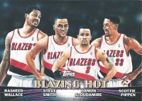 2000-01 Topps Combos 1 #TC9 Damon Stoudamire/Scottie Pippen/Steve Smith/Rasheed Wallace
