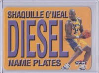 1999-00 Hoops Name Plates #NP10 Shaquille O'Neal