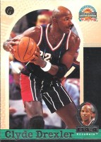 1997 Score Board Autographed BK #25 Clyde Drexler