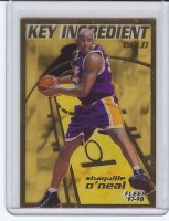 1997-98 Fleer Key Ingredients Gold #9 Shaquille O'Neal