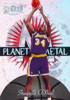 1997-98 Metal Universe Planet Metal #4 Shaquille O'Neal