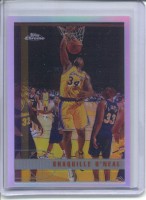 1997-98 Topps Chrome Refractors #109 Shaquille O'Neal