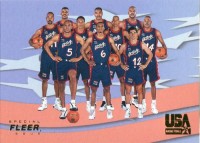 1996 Fleer USA #51 Team USA CL/Karl Malone/Shaquille O'Neal/Hakeem Olajuwon/David Robinson/Grant Hill/Scottie Pippen/Anfernee Hardaway/Glenn Robinson/John Stockton/Reggie Miller