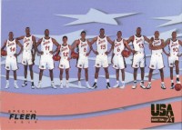 1996 Fleer USA #52 Team USA CL/Karl Malone/Shaquille O'Neal/Hakeem Olajuwon/David Robinson/Grant Hill/Scottie Pippen/Anfernee Hardaway/Glenn Robinson/John Stockton/Reggie Miller