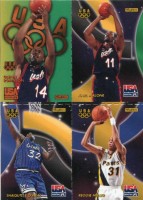 1996 SkyBox USA Quads #Q15 Glenn Robinson/Reggie Miller/Shaquille O'Neal/Karl Malone