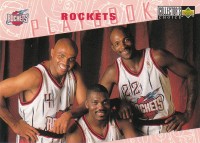 1996-97 Collector's Choice #376 Charles Barkley/ Hakeem Olajuwon / Clyde Drexler