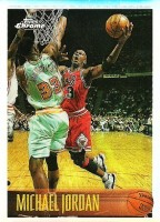 1996-97 Topps Chrome Refractors #139 Michael Jordan