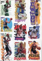1995 Sports Action Basket Sticker Panels #6 Dee Brown/Karl Malone/Rik Smits/Chris Mullin/Joe Dumars/Shaquille O'Neal/Sean Elliott/John Starks/Pedrag Danilovic