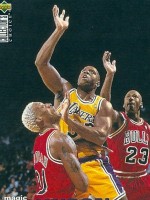 1995-96 Collector's Choice Debut Trade #T1 Magic Johnson