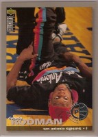 1995-96 Collector's Choice Player's Club #10 Dennis Rodman