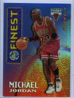 1995-96 Finest Mystery Borderless Refractors/ Gold #M1 Michael Jordan