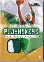 2004-05 Fleer Showcase Playmakers Jerseys Numbers #PP Paul Pierce