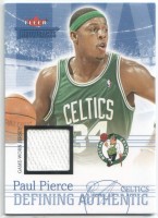 2004-05 Fleer Throwbacks Defining Authentic Jerseys #PP Paul Pierce