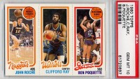 1980-81 Topps #18 74 John Roche/99 Clifford Ray/235 Ben Poquette