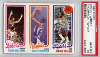 1980-81 Topps #44 135 Kareem Abdul-Jabbar/79 David Thompson/216 Brian Taylor
