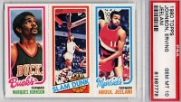 1980-81 Topps #51 149 Marques Johnson/262 Julius Erving/62 Abdul Jeelani