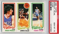 1980-81 Topps #56 160 Roger Phegley/206 James Silas/91 Terry Tyler UER(First Name Spelled Jams)