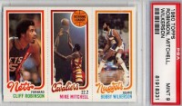 1980-81 Topps #57 161 Cliff Robinson/51 Mike Mitchell/80 Bobby Wilkerson