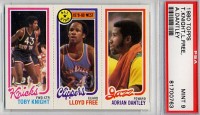 1980-81 Topps #61 168 Toby Knight/14 Lloyd Free/240 Adrian Dantley