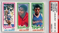 1980-81 Topps #63 170 Earl Monroe/27 James McElroy/85 Leon Douglas