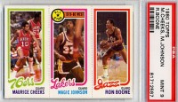 1980-81 Topps #66 178 Maurice Cheeks/18 Magic Johnson/237 Ron Boone