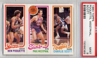 1980-81 Topps #83 241 Ben Poquette/188 Paul Westphal/77 Charlie Scott