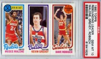 1980-81 Topps #90 7 Moses Malone/247 Kevin Grevey/52 Dave Robisch