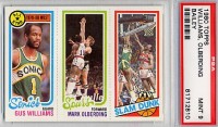 1980-81 Topps #91 12 Gus Williams/210 Mark Olberding/255 James Bailey